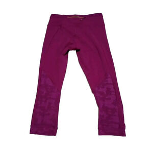 Lululemon Run For Days Womens Sz 4 Regal Crop Pants Plum Gym Yoga Leggings‎ Camo